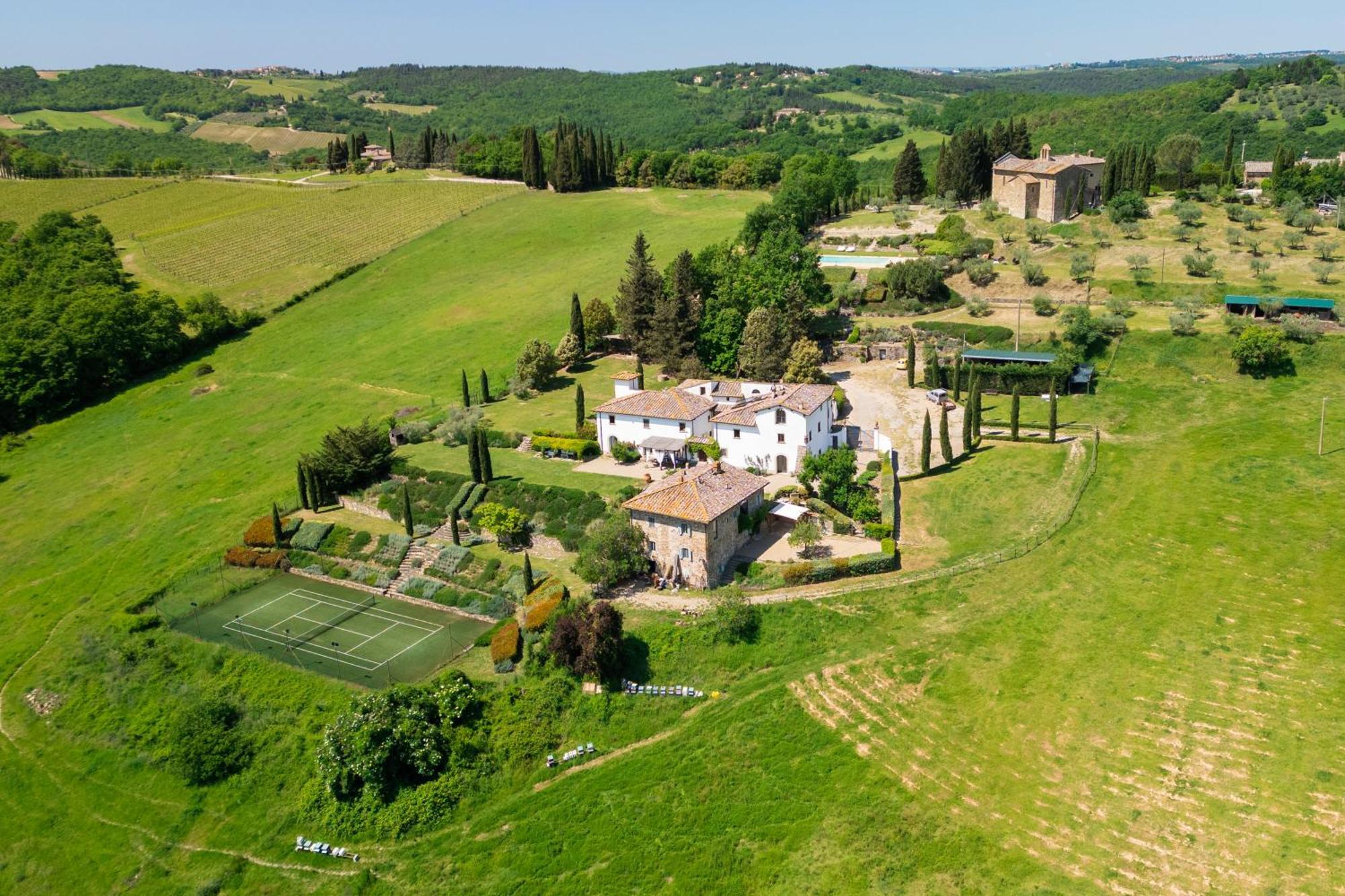 Villa Rignana Chianti Estate, Pool, Tennis,Cook グレーヴェ・イン・キアンティ エクステリア 写真